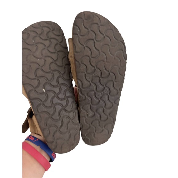 Birkenstock Milano Brown Leather Ankle Strap Buckle Sandals Size 37 LS - Picture 9 of 9